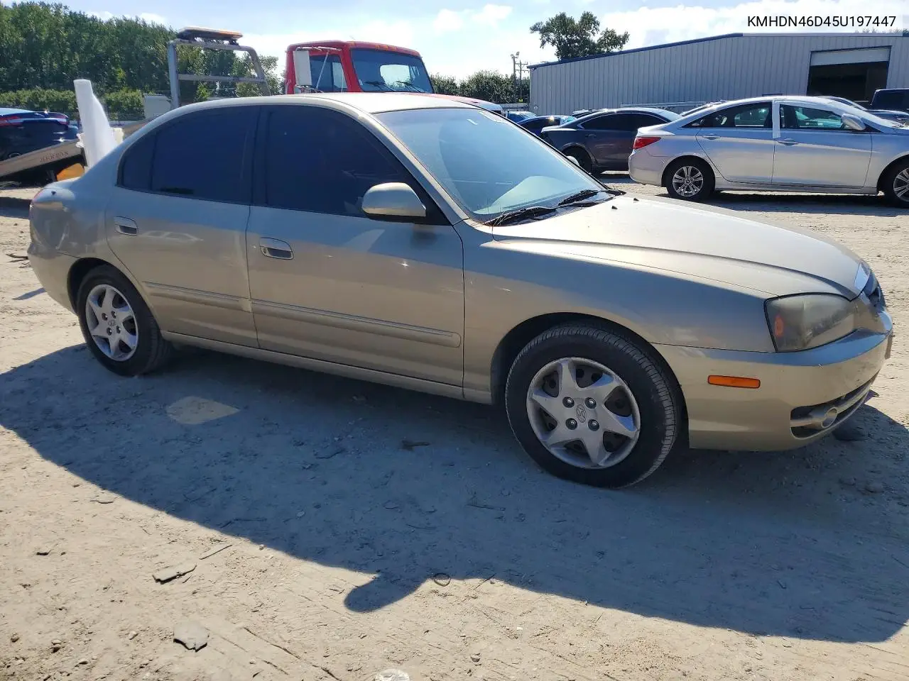 2005 HYUNDAI ELANTRA VIN KMHDN46D45U197447 — фото 4