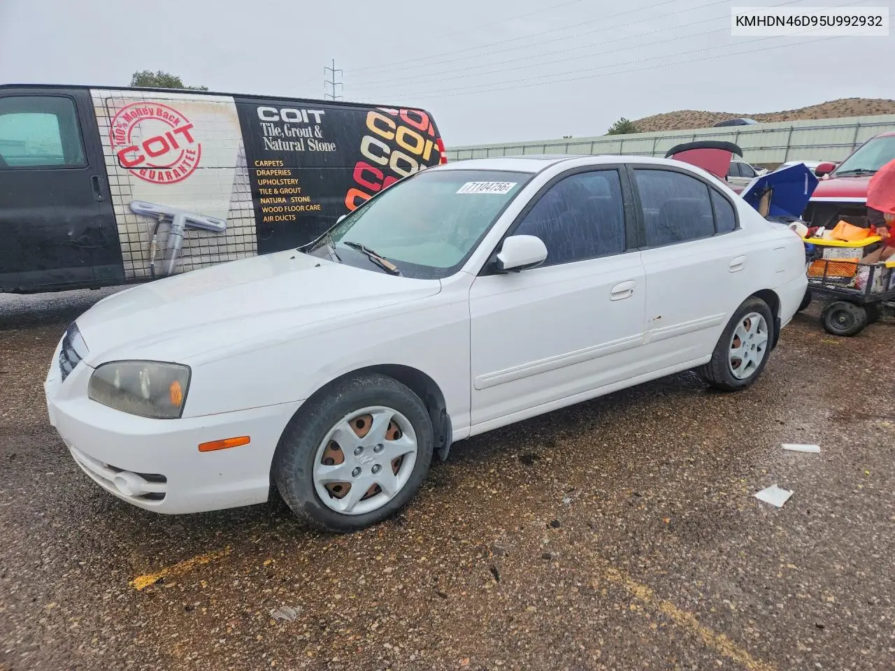 HYUNDAI ELANTRA 2005, VIN KMHDN46D95U992932