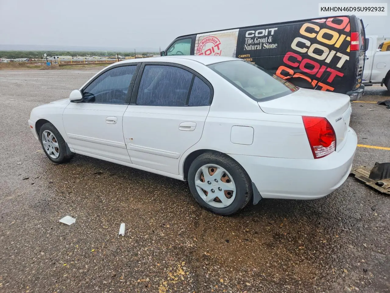 2005 HYUNDAI ELANTRA VIN KMHDN46D95U992932 — фото 2