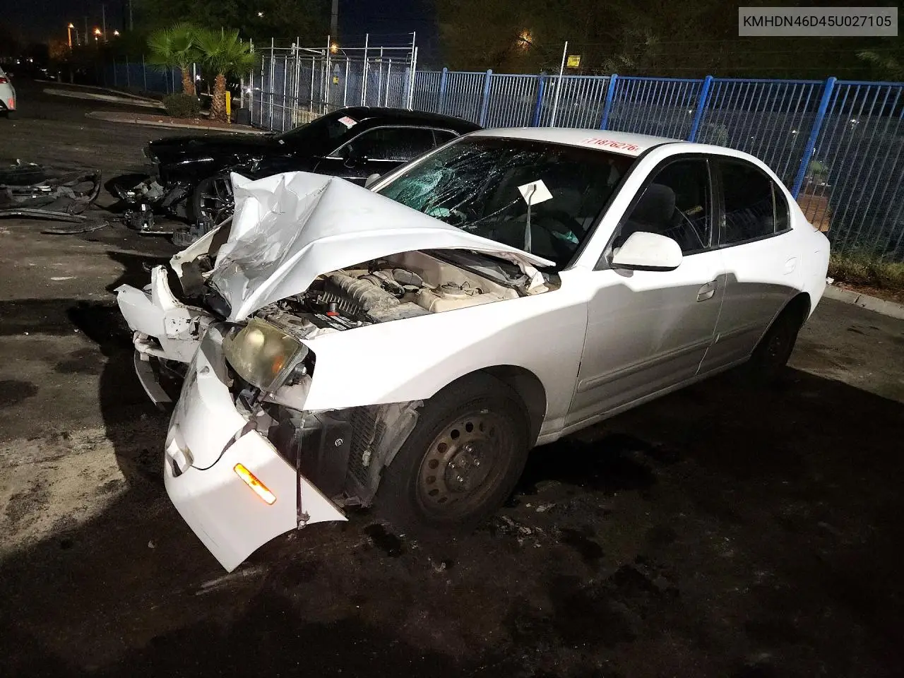 HYUNDAI ELANTRA 2005, VIN KMHDN46D45U027105