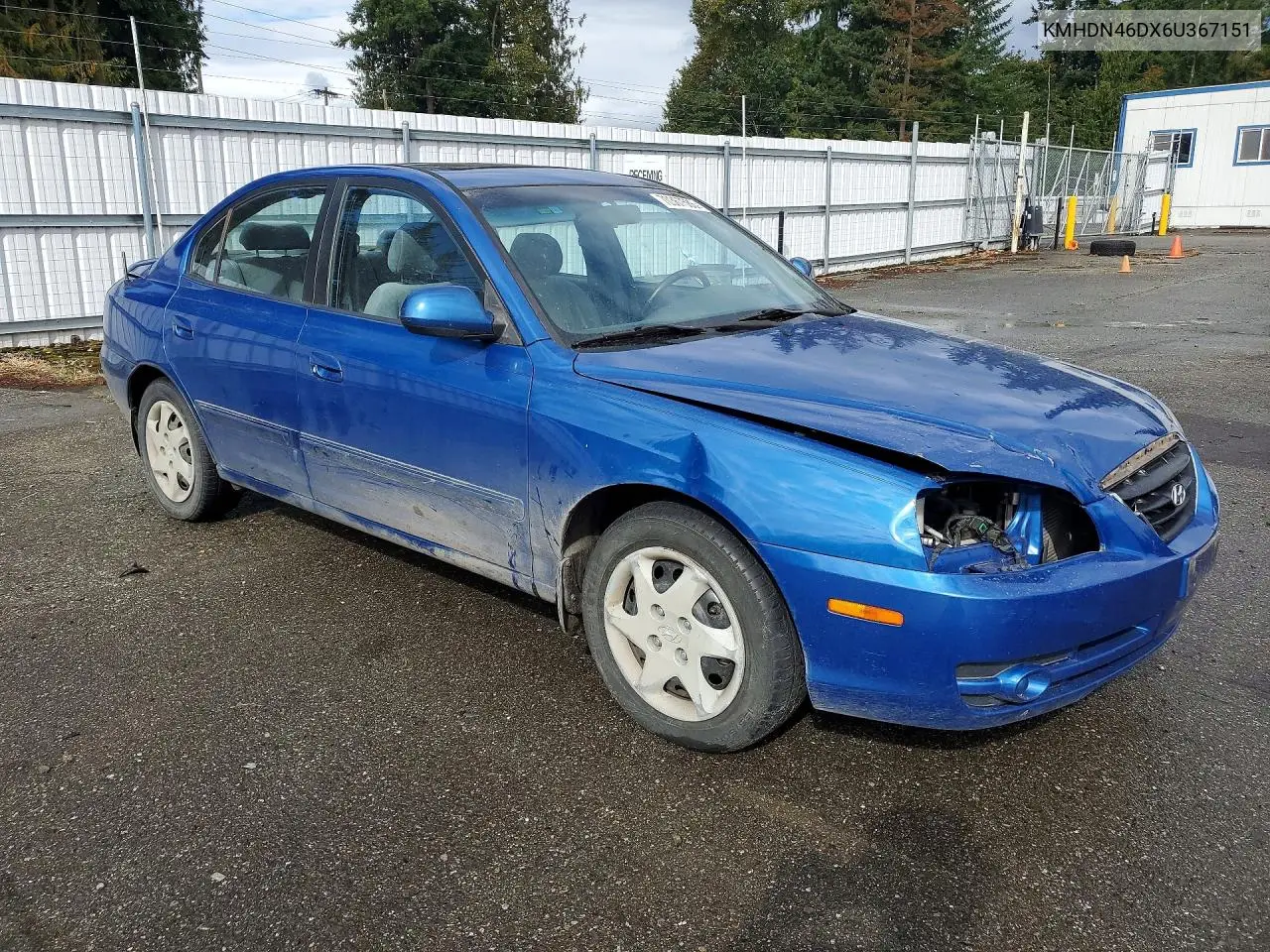2006 HYUNDAI ELANTRA VIN KMHDN46DX6U367151 — фото 4