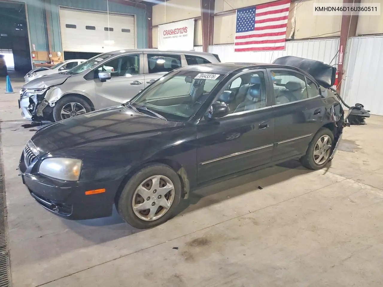HYUNDAI ELANTRA 2006, VIN KMHDN46D16U360511