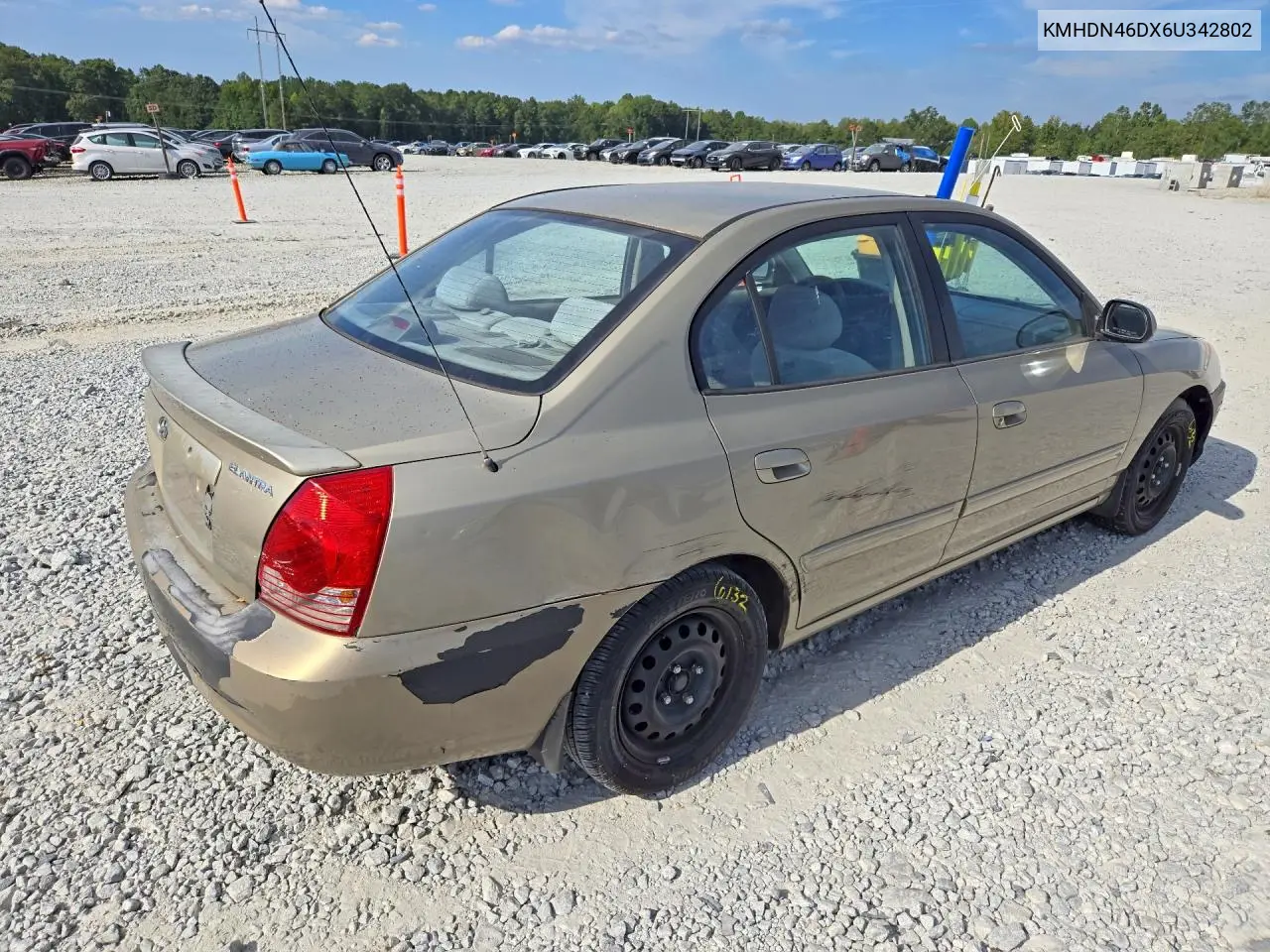 2006 HYUNDAI ELANTRA VIN KMHDN46DX6U342802 — фото 3