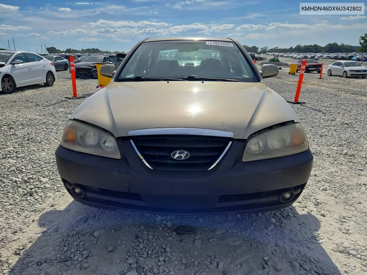 2006 HYUNDAI ELANTRA VIN KMHDN46DX6U342802 — фото 5