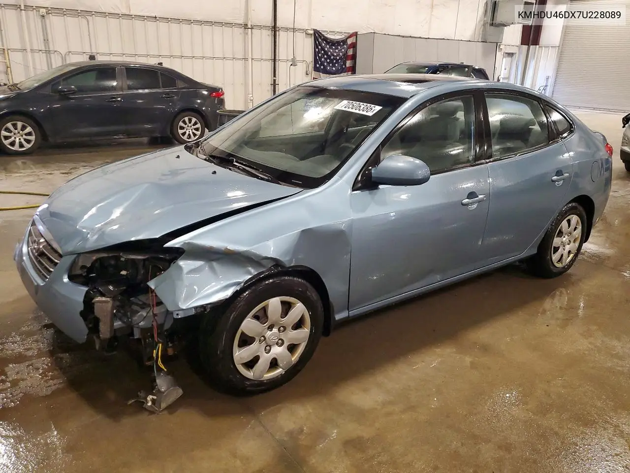 HYUNDAI ELANTRA 2007, VIN KMHDU46DX7U228089