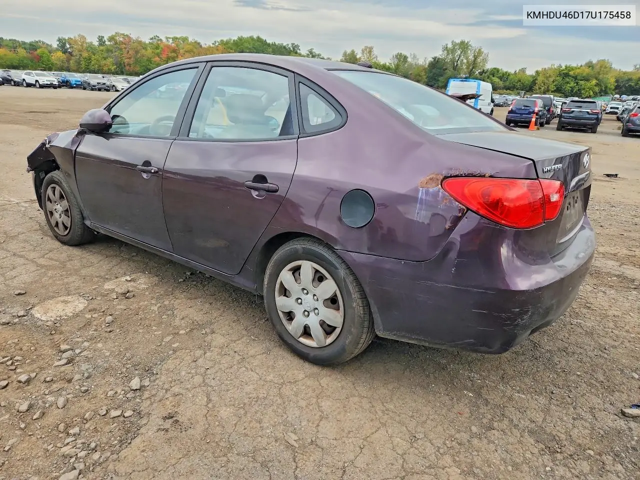 2007 HYUNDAI ELANTRA VIN KMHDU46D17U175458 — фото 2
