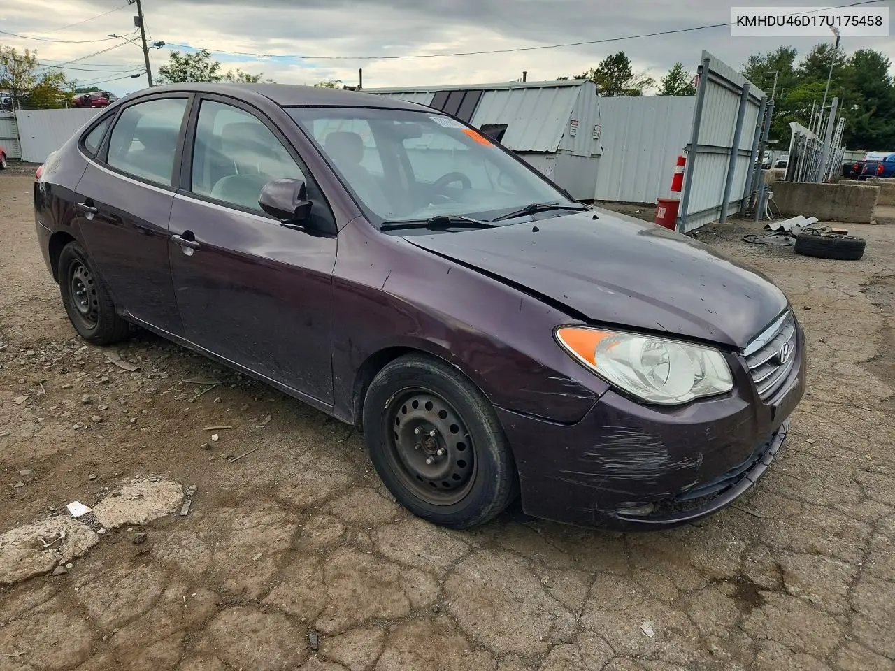 2007 HYUNDAI ELANTRA VIN KMHDU46D17U175458 — фото 4