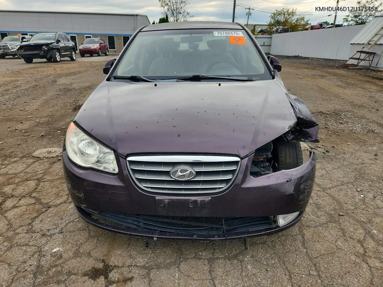 2007 HYUNDAI ELANTRA VIN KMHDU46D17U175458 — фото 5