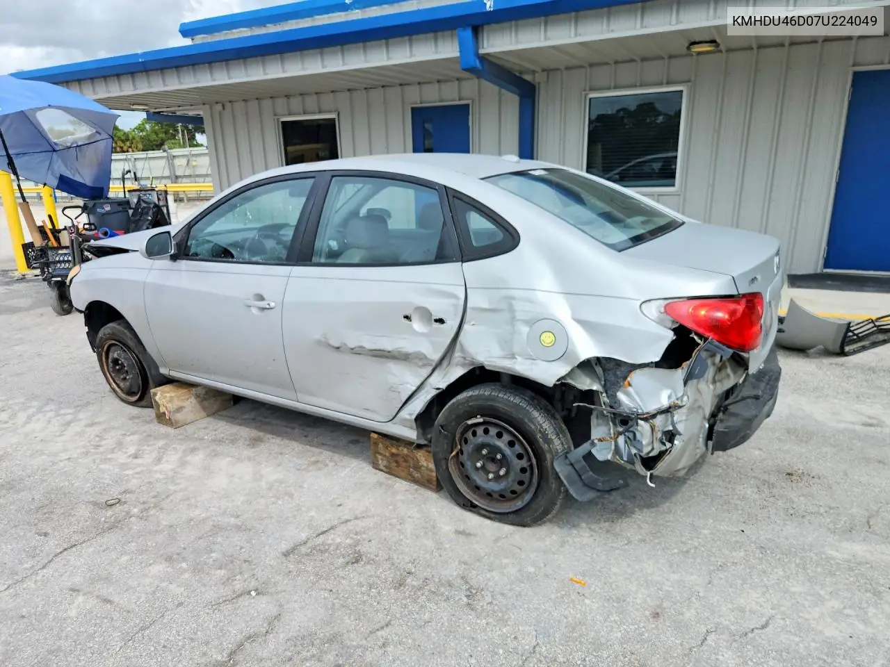2007 HYUNDAI ELANTRA VIN KMHDU46D07U224049 — фото 2