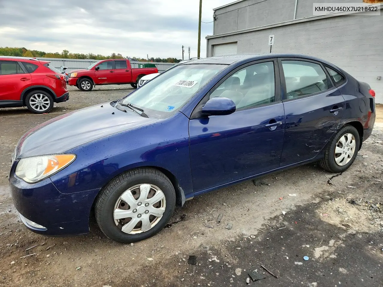 HYUNDAI ELANTRA 2007, VIN KMHDU46DX7U218422