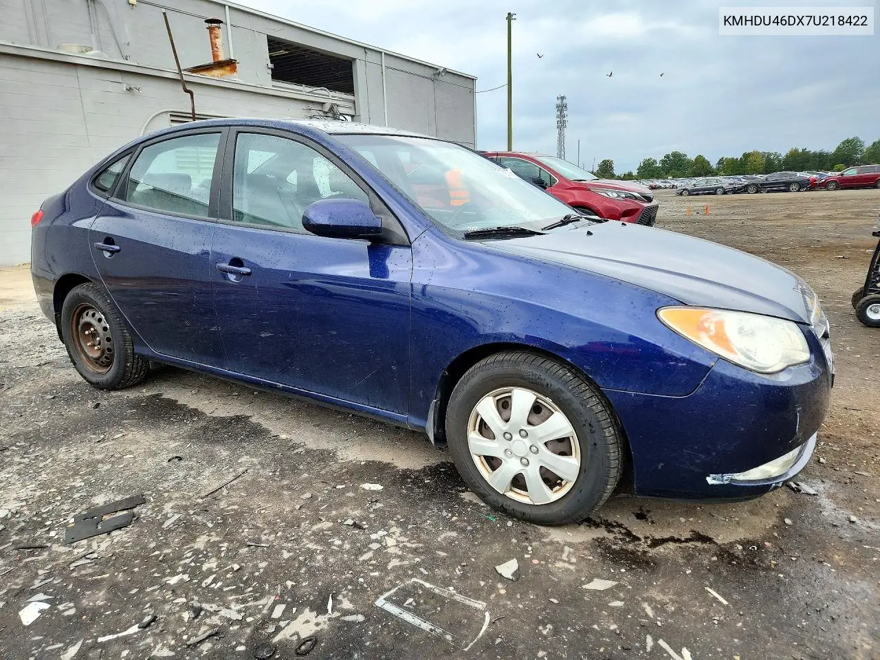 2007 HYUNDAI ELANTRA VIN KMHDU46DX7U218422 — фото 4
