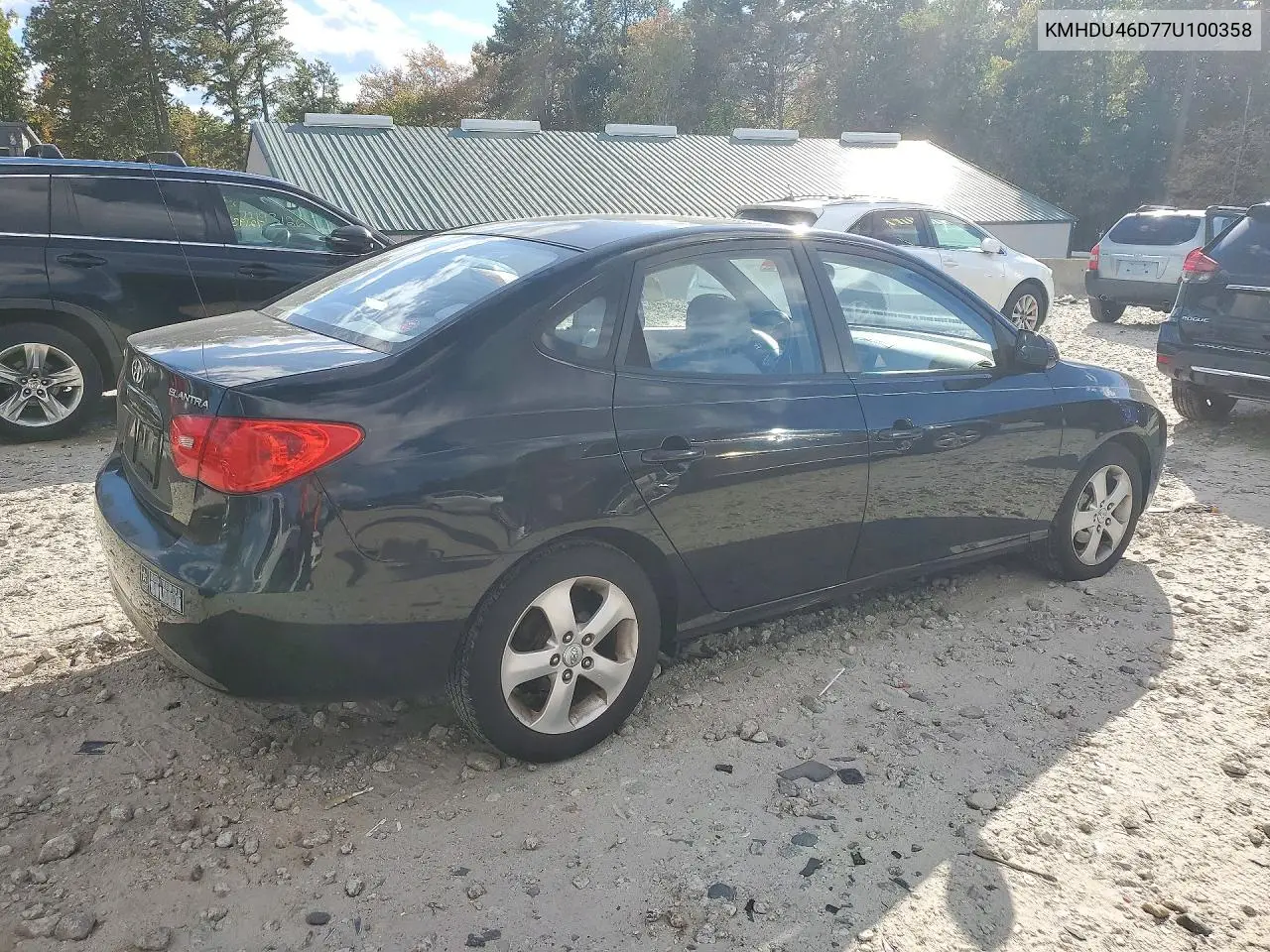 2007 HYUNDAI ELANTRA VIN KMHDU46D77U100358 — фото 3