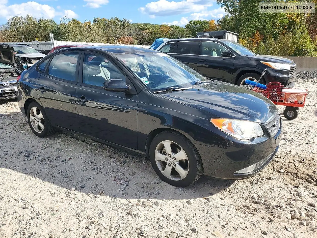 2007 HYUNDAI ELANTRA VIN KMHDU46D77U100358 — фото 4