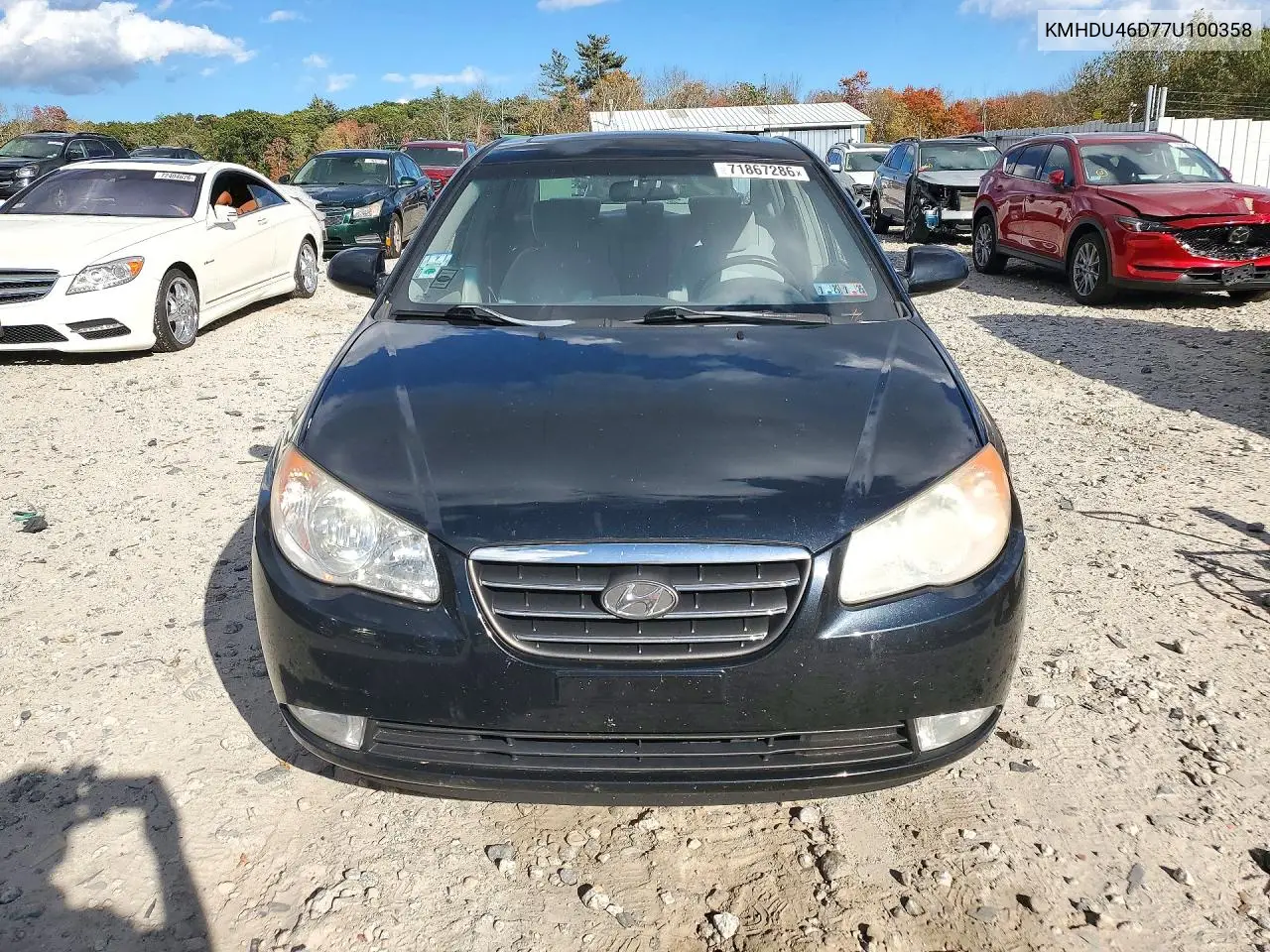 2007 HYUNDAI ELANTRA VIN KMHDU46D77U100358 — фото 5