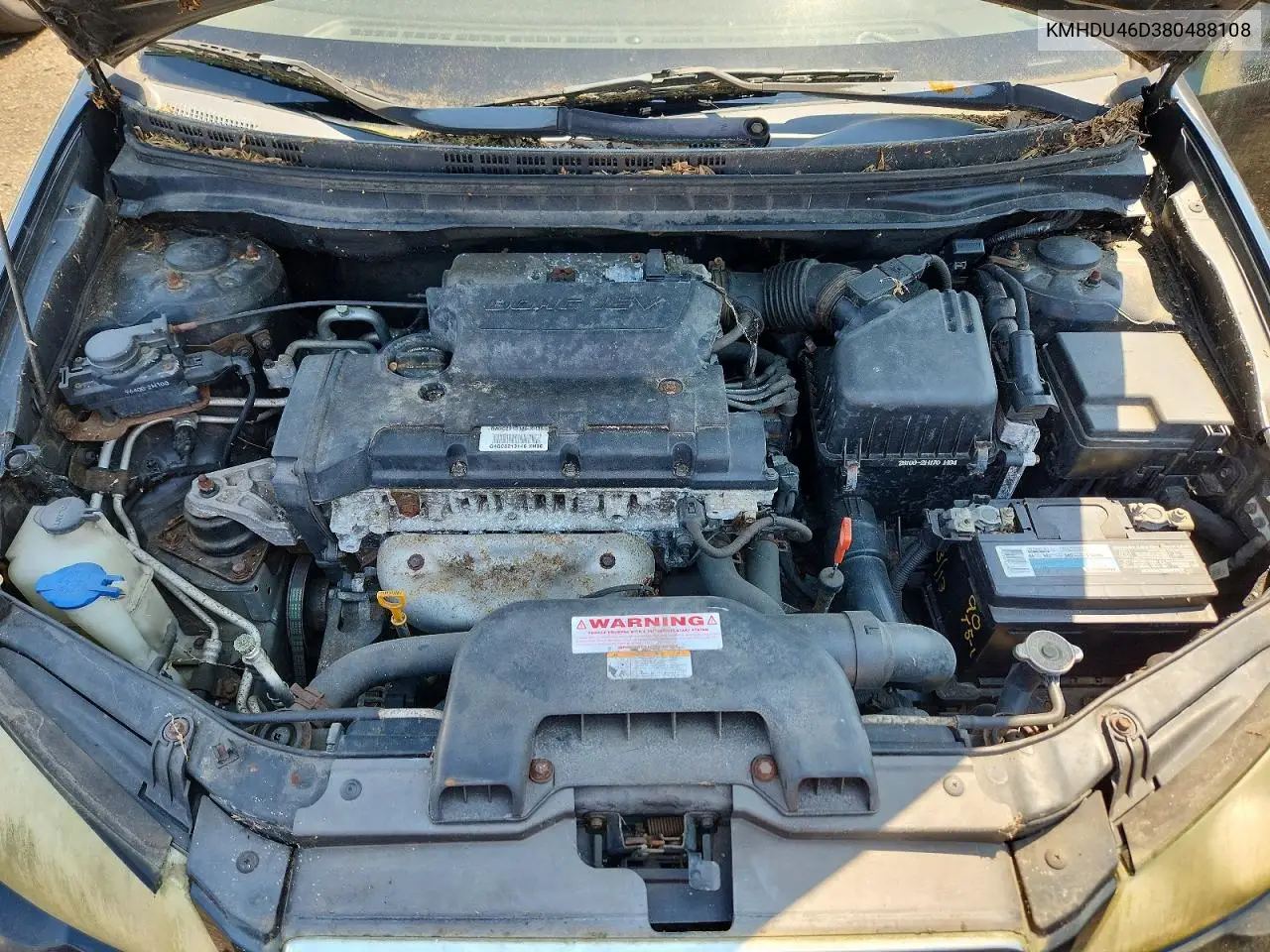 2008 HYUNDAI ELANTRA VIN KMHDU46D38U488108 — фото 11