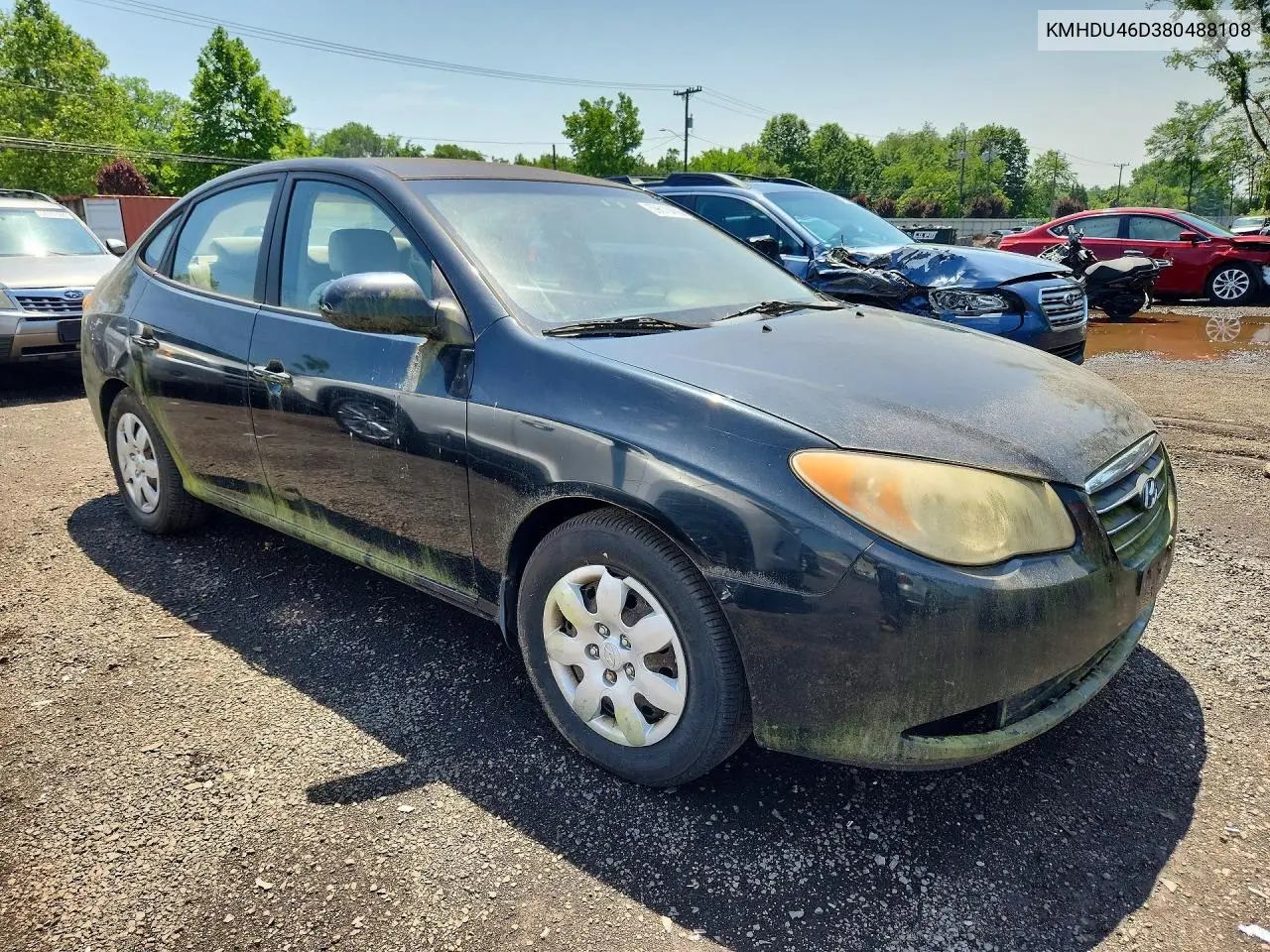 2008 HYUNDAI ELANTRA VIN KMHDU46D38U488108 — фото 4
