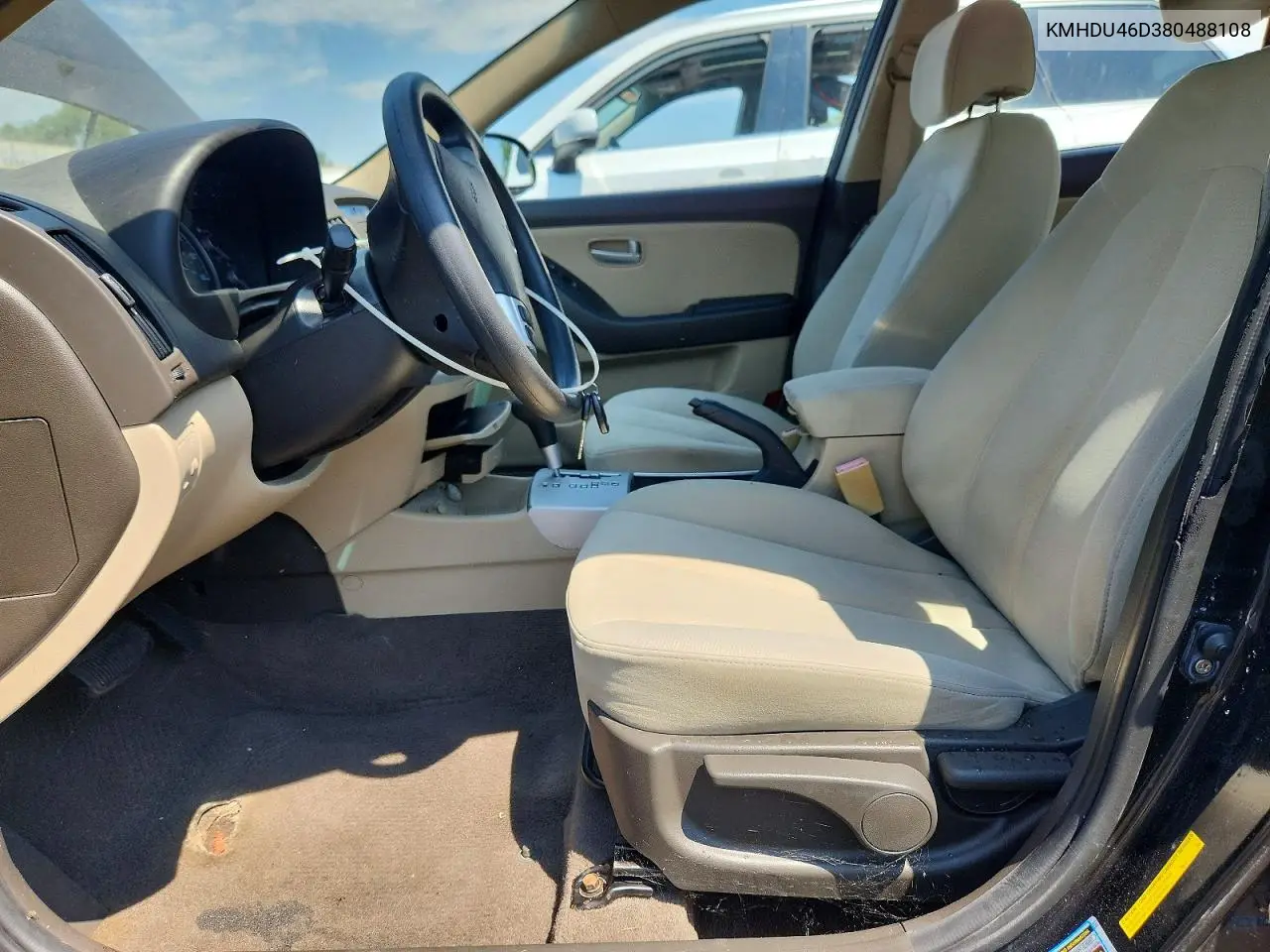 2008 HYUNDAI ELANTRA VIN KMHDU46D38U488108 — фото 7
