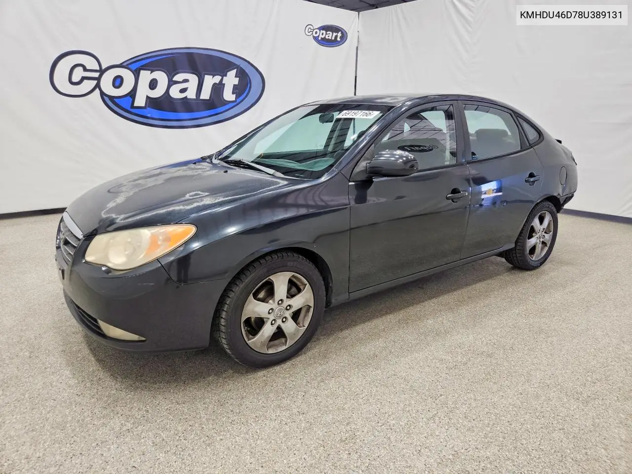 HYUNDAI ELANTRA 2008, VIN KMHDU46D78U389131
