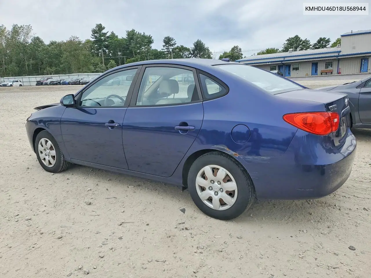 2008 HYUNDAI ELANTRA VIN KMHDU46D18U568944 — фото 2