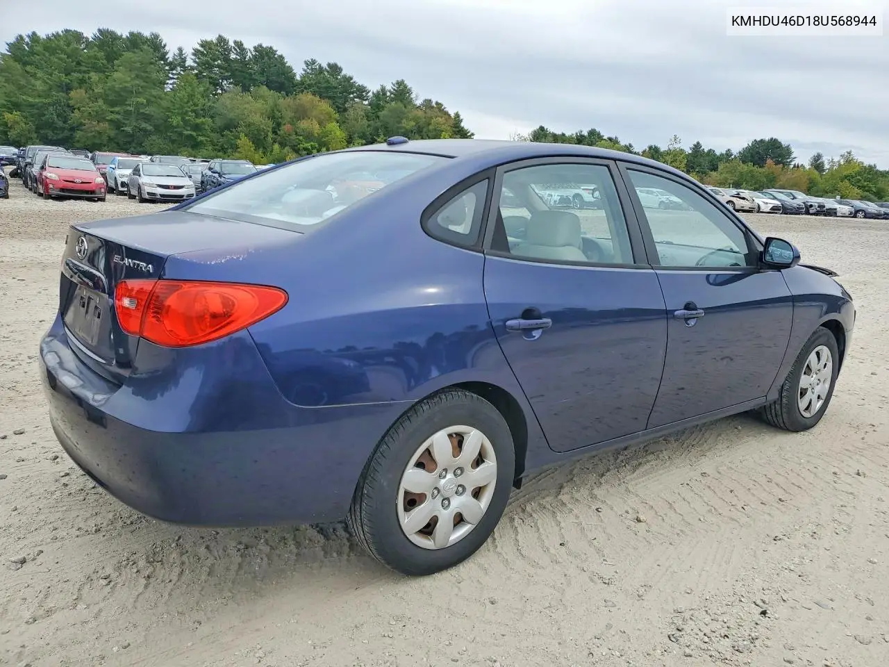 2008 HYUNDAI ELANTRA VIN KMHDU46D18U568944 — фото 3
