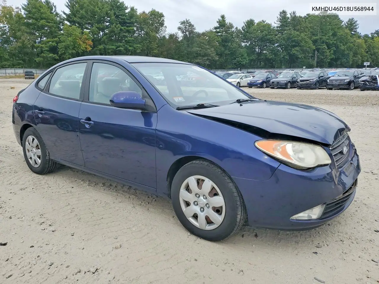 2008 HYUNDAI ELANTRA VIN KMHDU46D18U568944 — фото 4