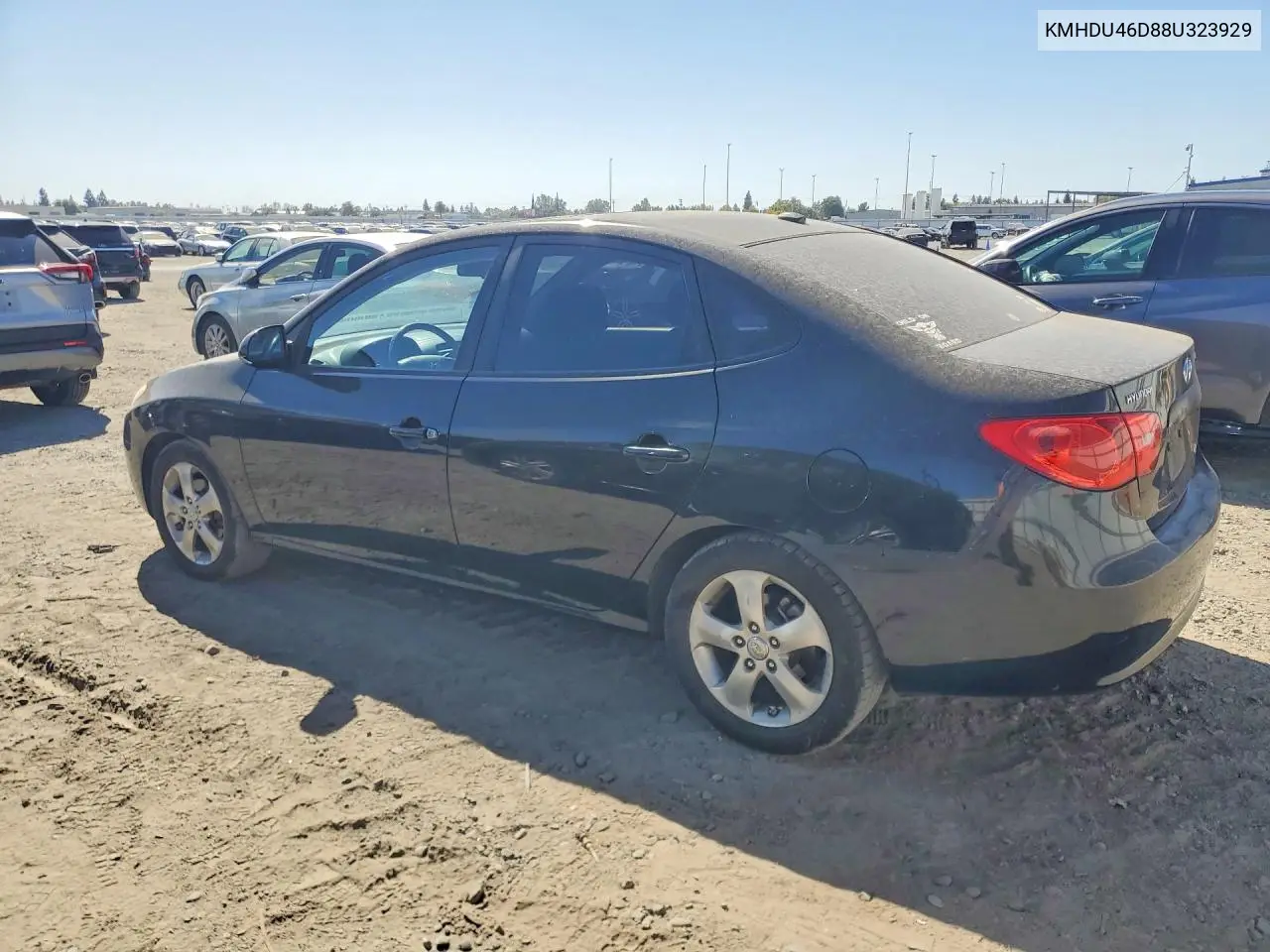 2008 HYUNDAI ELANTRA VIN KMHDU46D88U323929 — фото 2