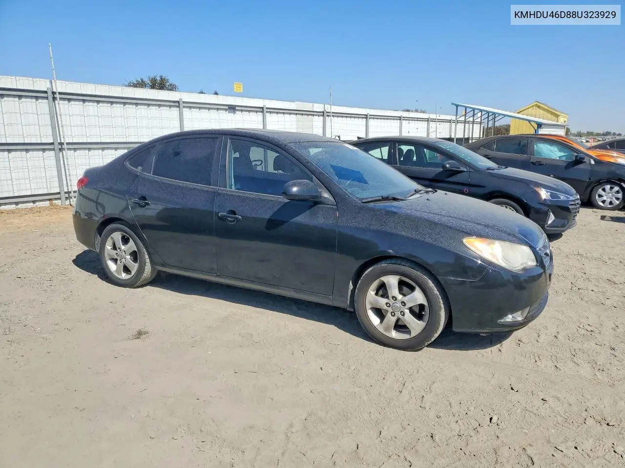 2008 HYUNDAI ELANTRA VIN KMHDU46D88U323929 — фото 4