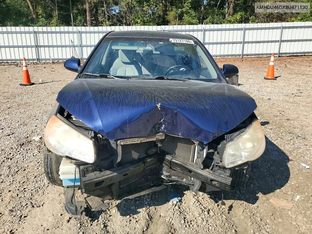 2008 HYUNDAI ELANTRA VIN KMHDU46DX8U471130 — фото 5