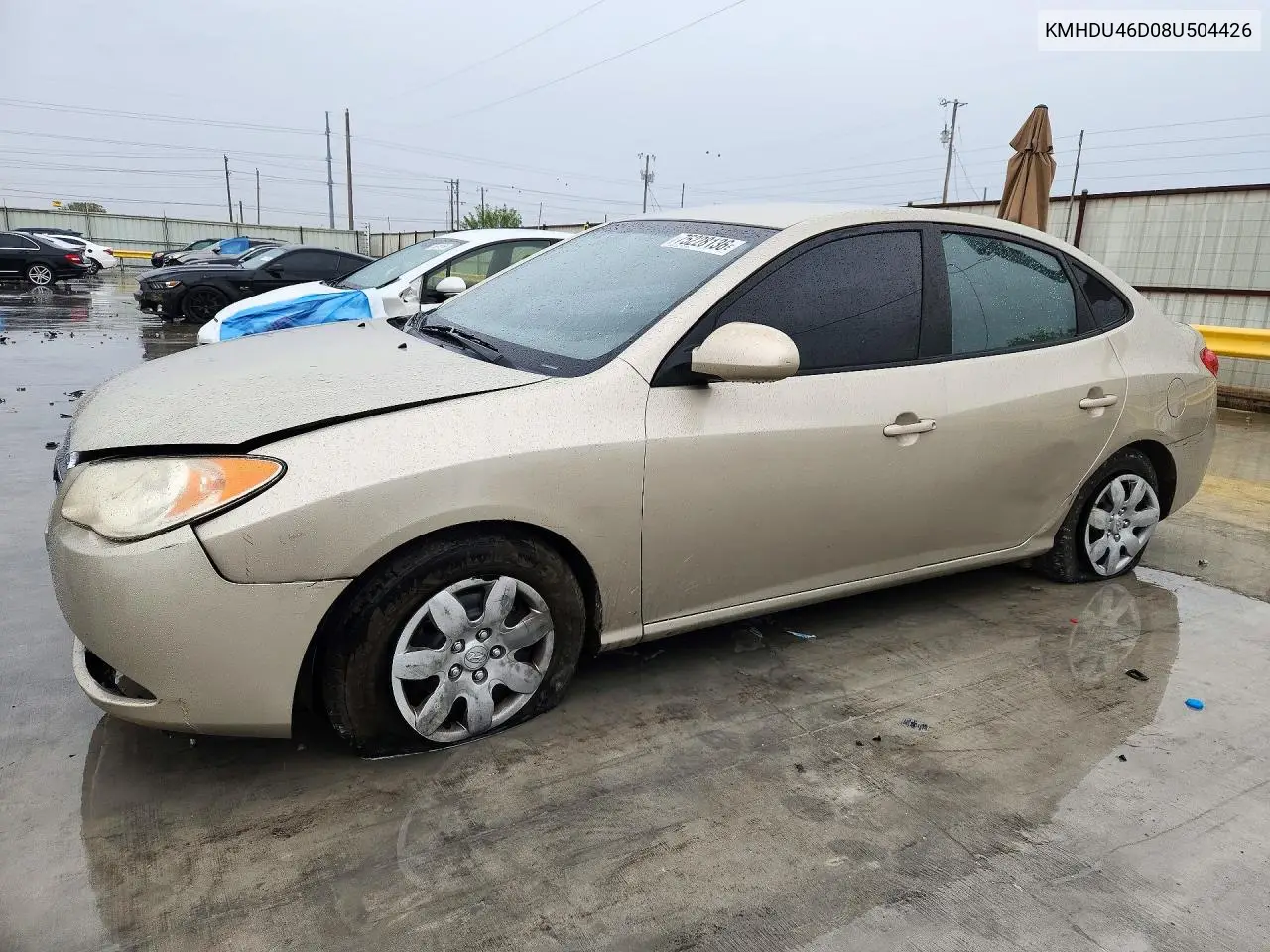 HYUNDAI ELANTRA 2008, VIN KMHDU46D08U504426