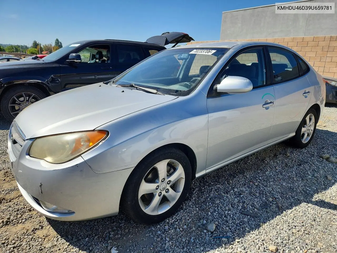 HYUNDAI ELANTRA 2009, VIN KMHDU46D39U659781