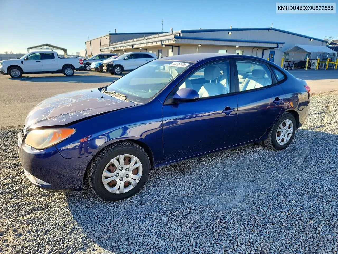 HYUNDAI ELANTRA 2009, VIN KMHDU46DX9U822555
