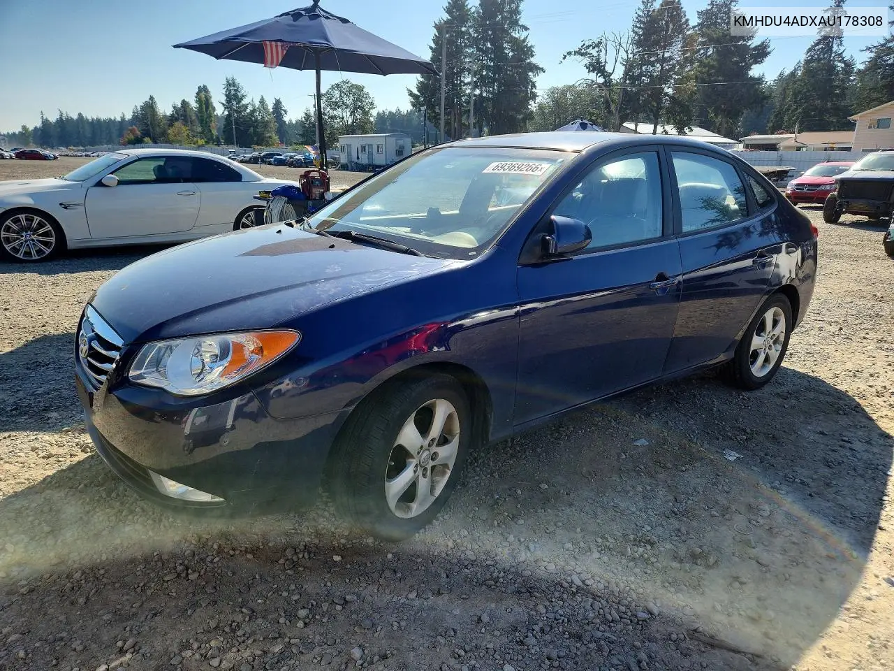 HYUNDAI ELANTRA 2010, VIN KMHDU4ADXAU178308