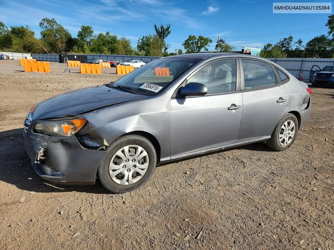HYUNDAI ELANTRA 2010, VIN KMHDU4AD9AU135384