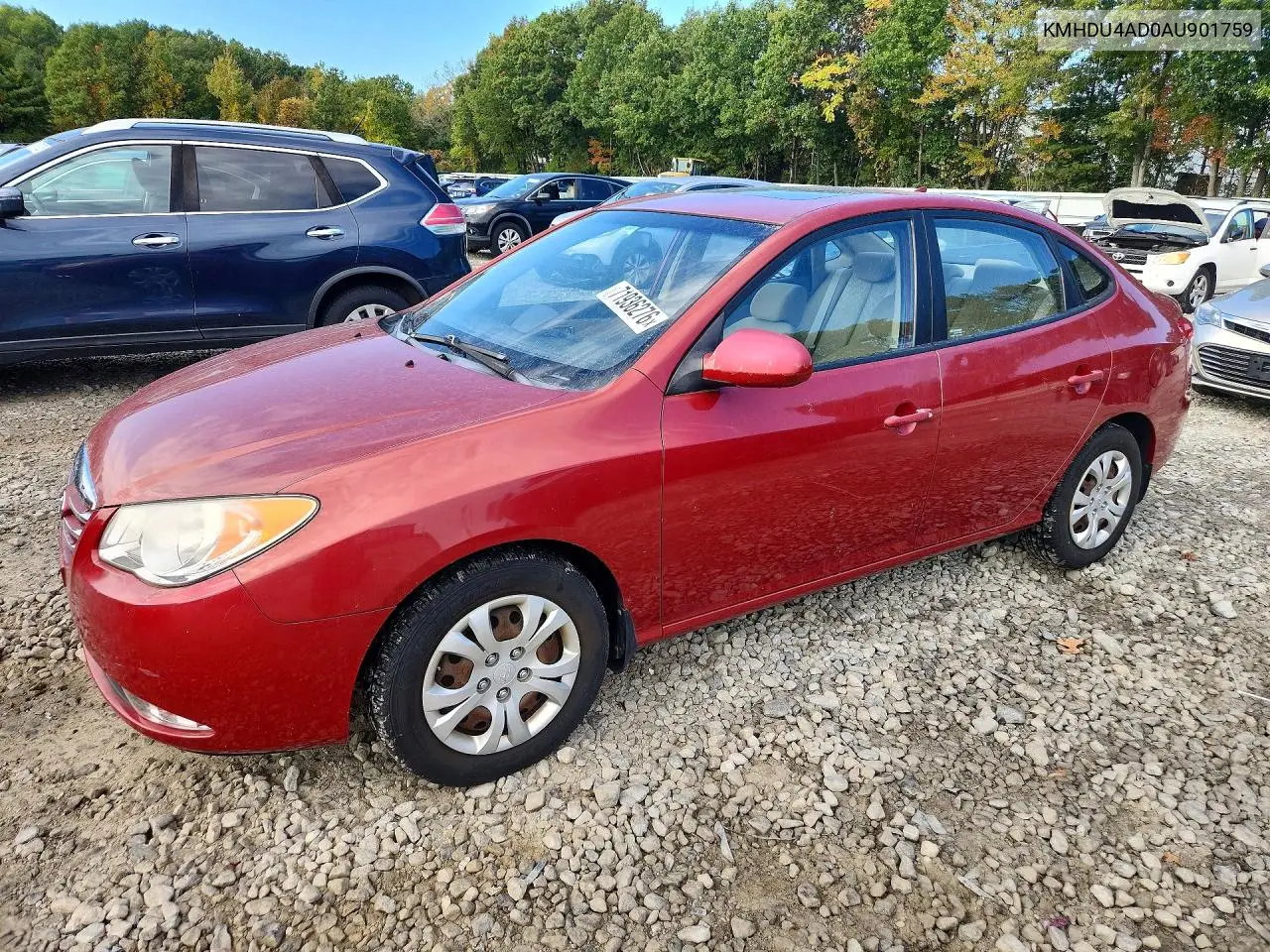HYUNDAI ELANTRA 2010, VIN KMHDU4AD0AU901759
