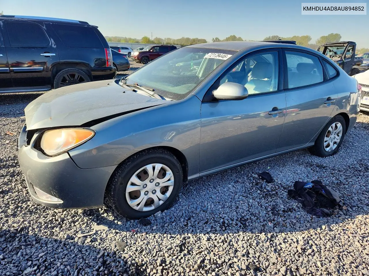 HYUNDAI ELANTRA 2010, VIN KMHDU4AD8AU894852