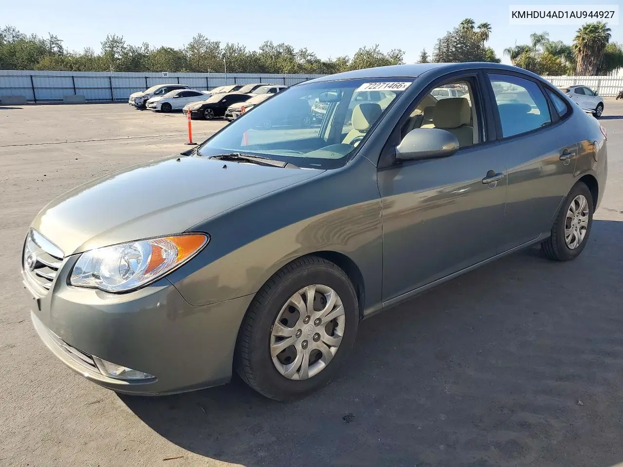 HYUNDAI ELANTRA 2010, VIN KMHDU4AD1AU944927