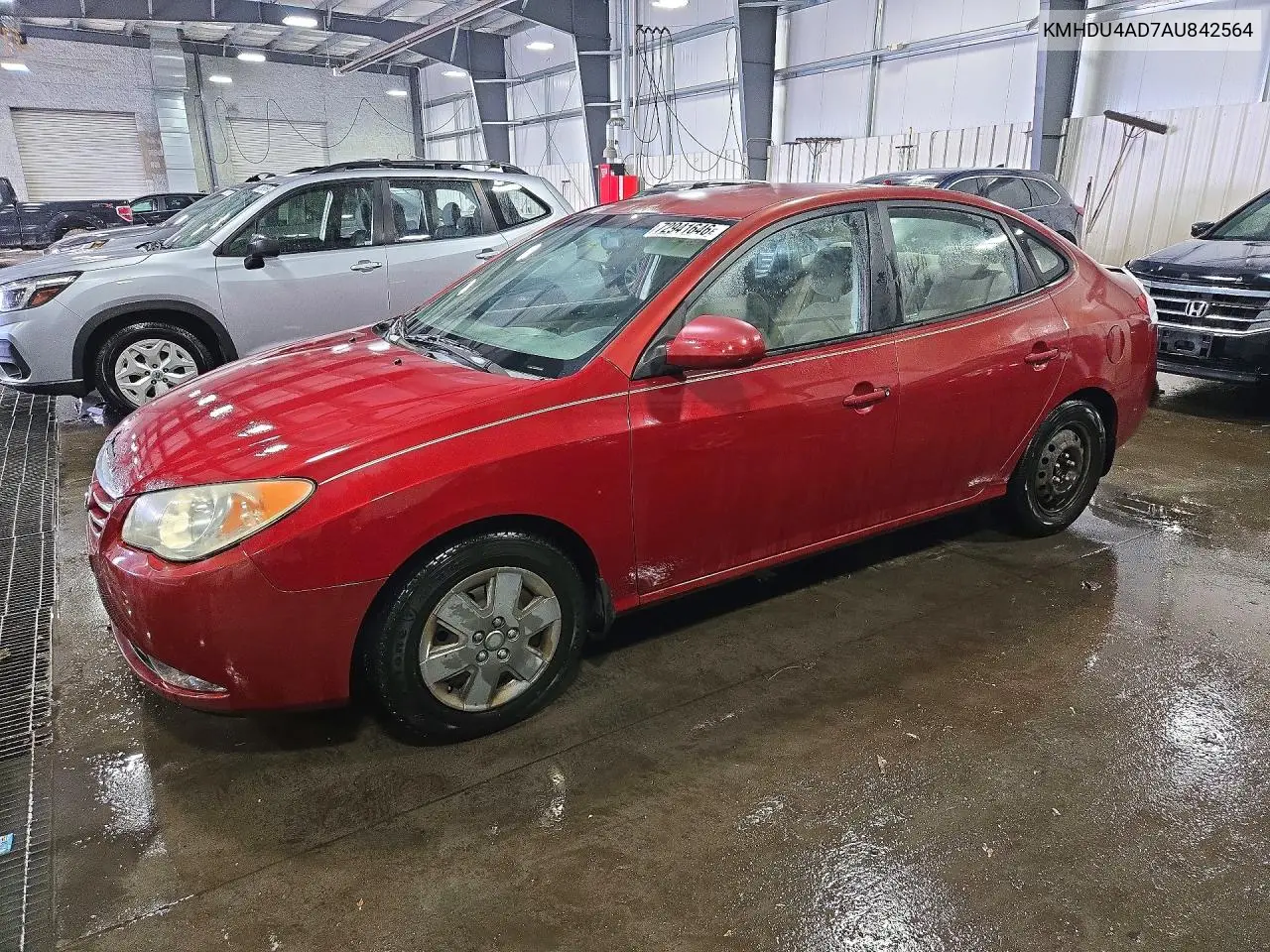 HYUNDAI ELANTRA 2010, VIN KMHDU4AD7AU842564
