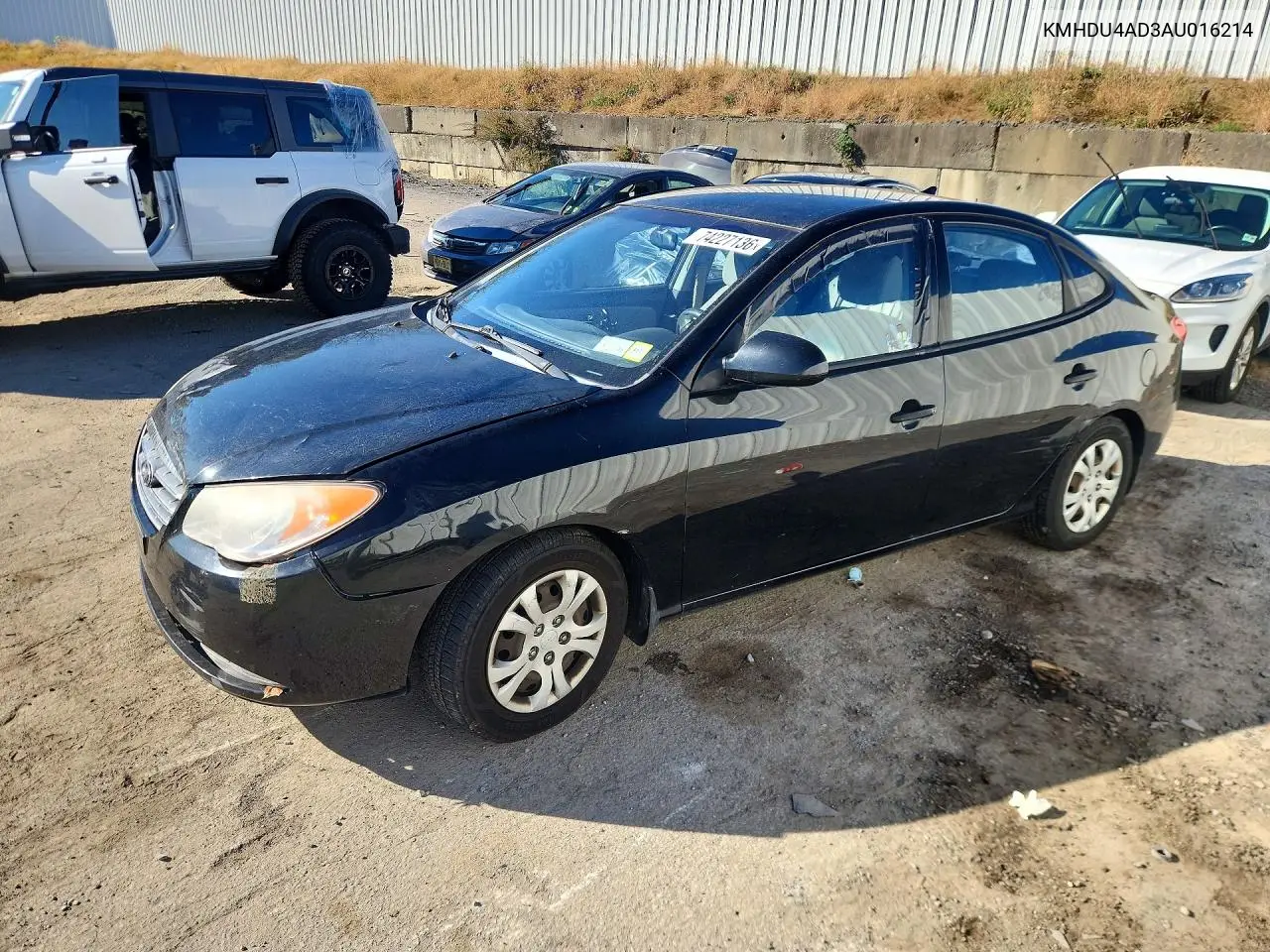 HYUNDAI ELANTRA 2010, VIN KMHDU4AD3AU016214
