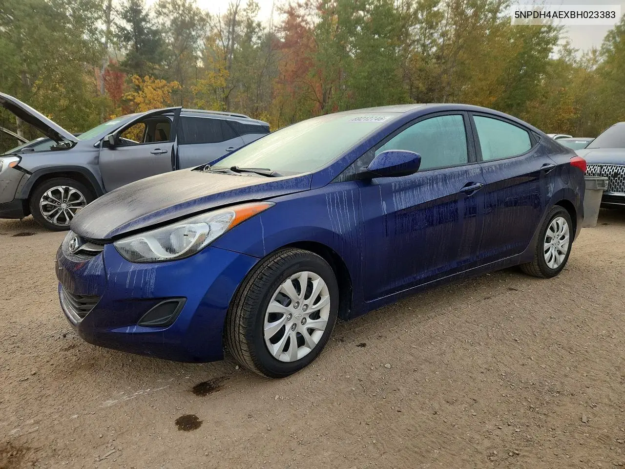 HYUNDAI ELANTRA 2011, VIN 5NPDH4AEXBH023383