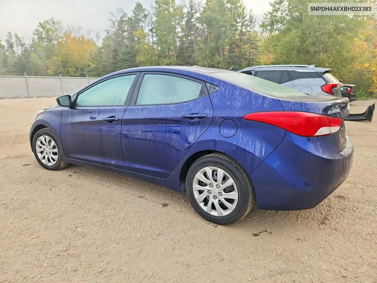 2011 HYUNDAI ELANTRA VIN 5NPDH4AEXBH023383 — фото 2