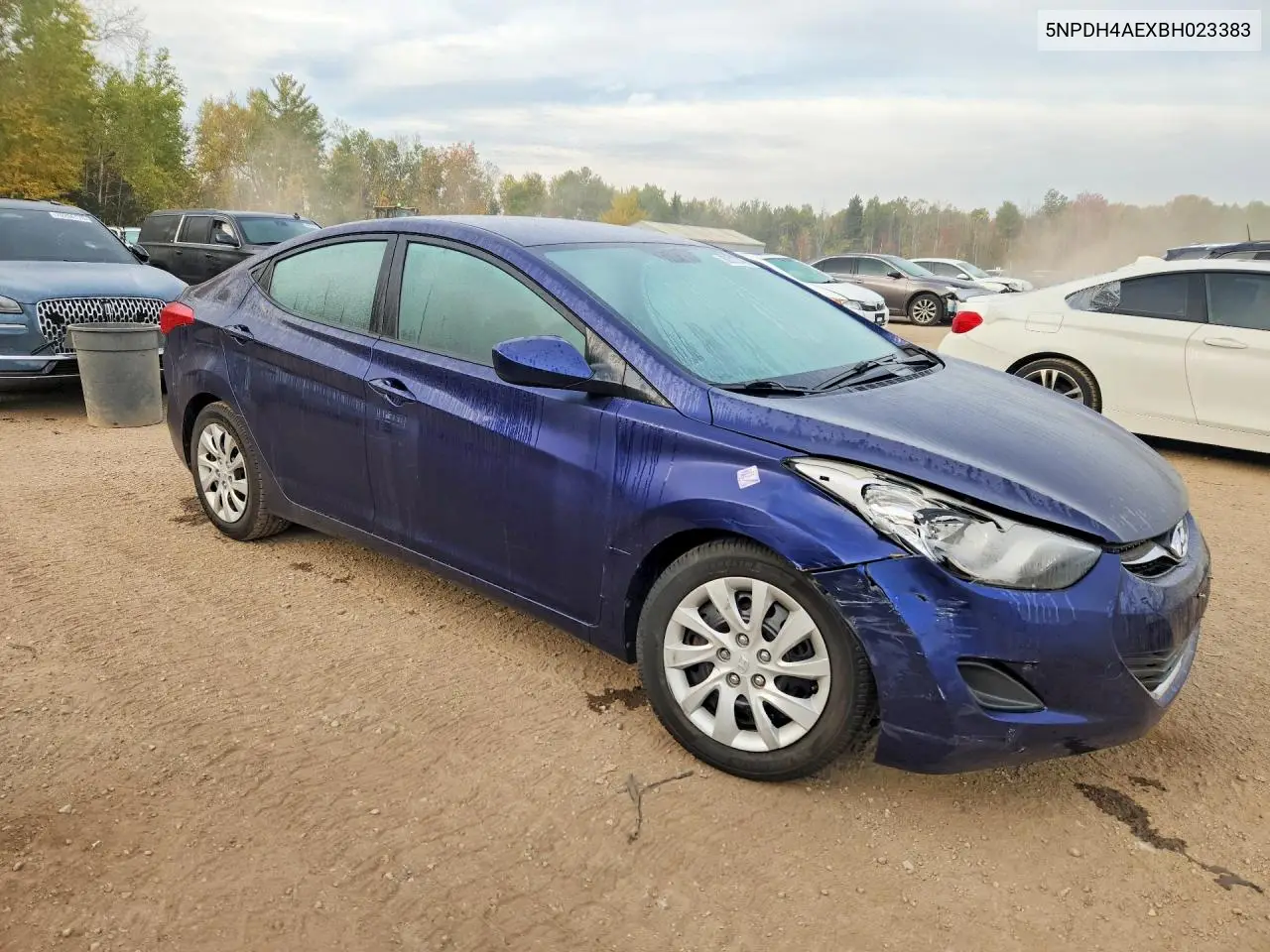2011 HYUNDAI ELANTRA VIN 5NPDH4AEXBH023383 — фото 4