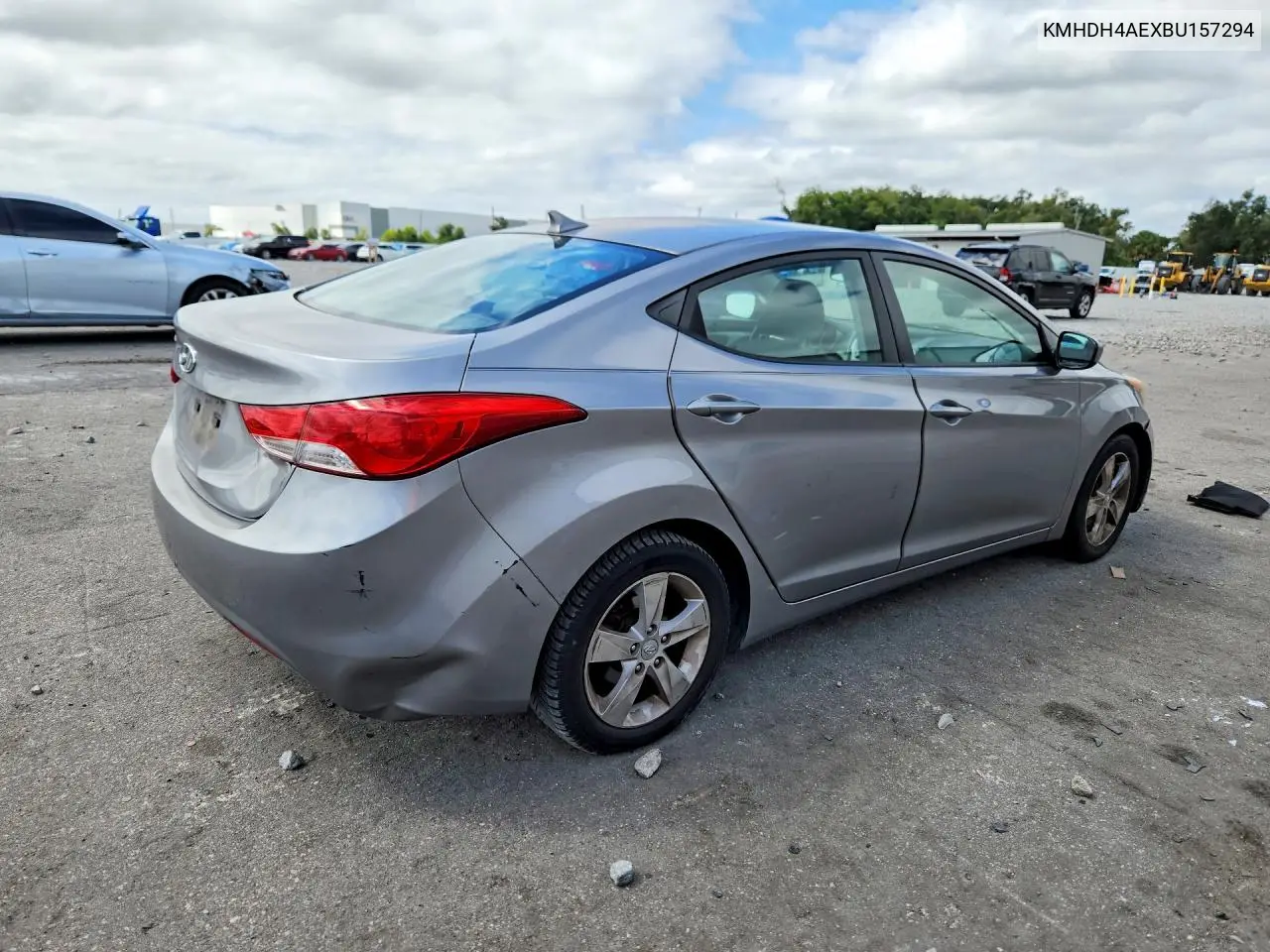 2011 HYUNDAI ELANTRA VIN KMHDH4AEXBU157294 — фото 3