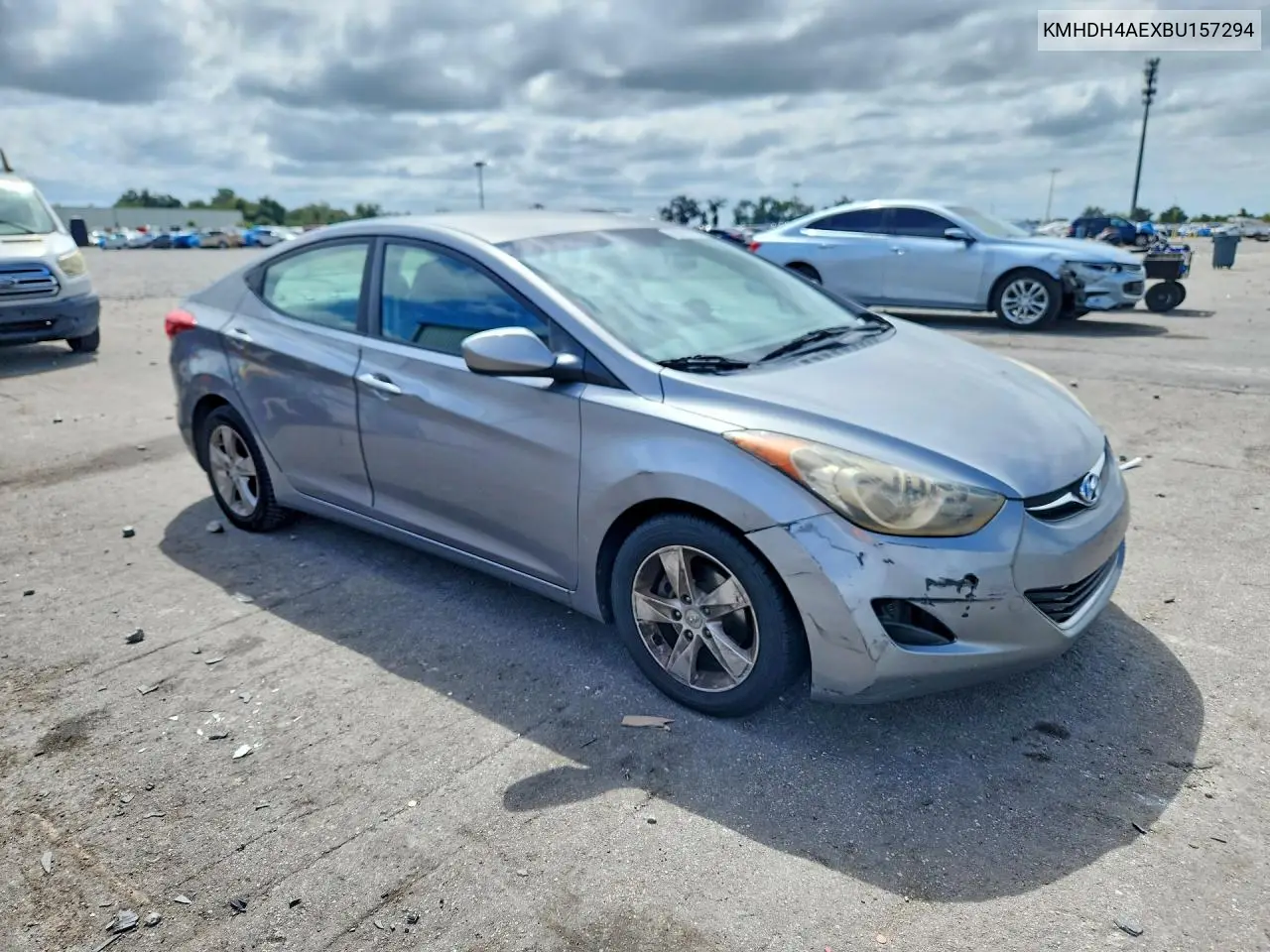 2011 HYUNDAI ELANTRA VIN KMHDH4AEXBU157294 — фото 4