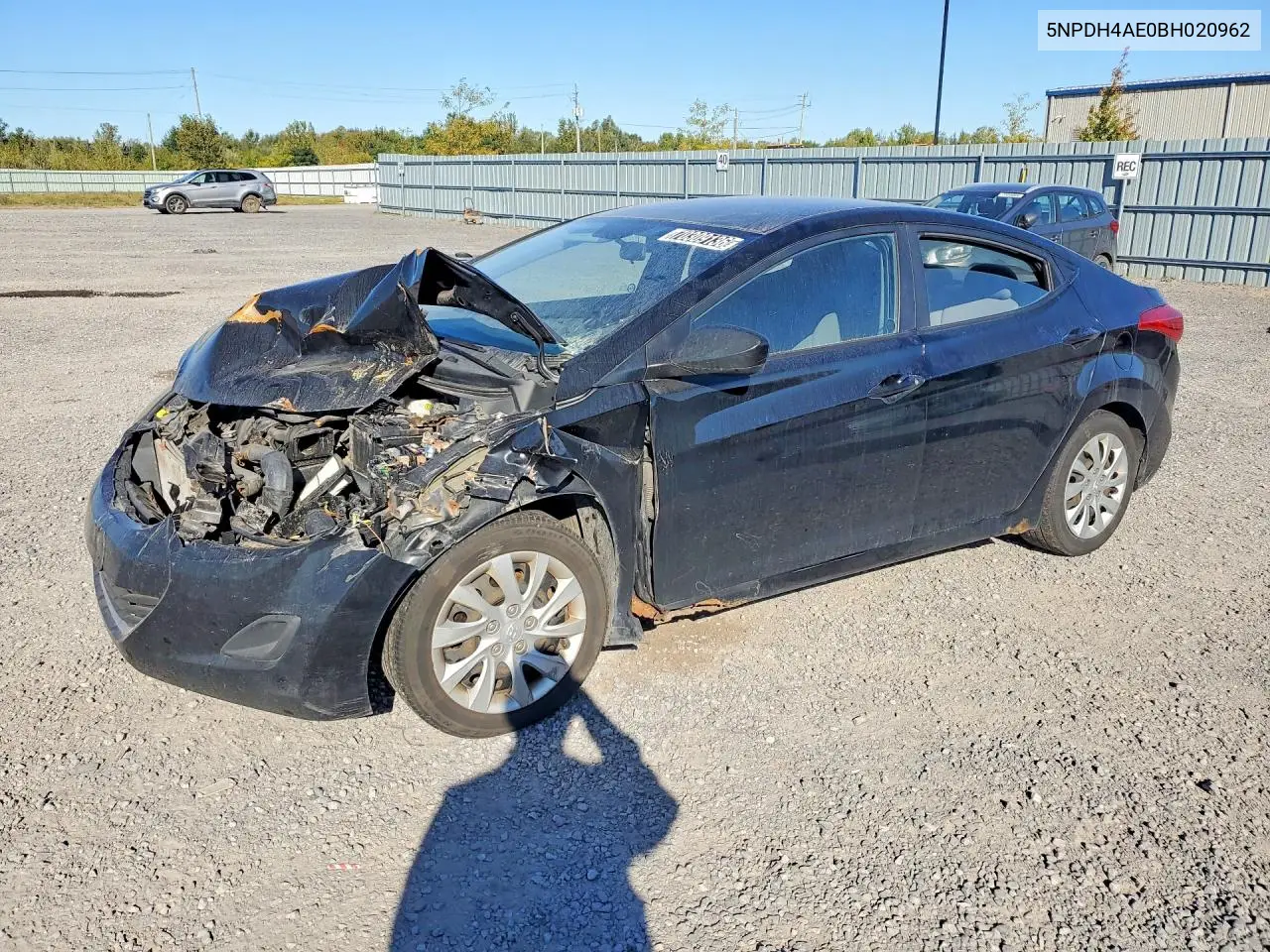 HYUNDAI ELANTRA 2011, VIN 5NPDH4AE0BH020962