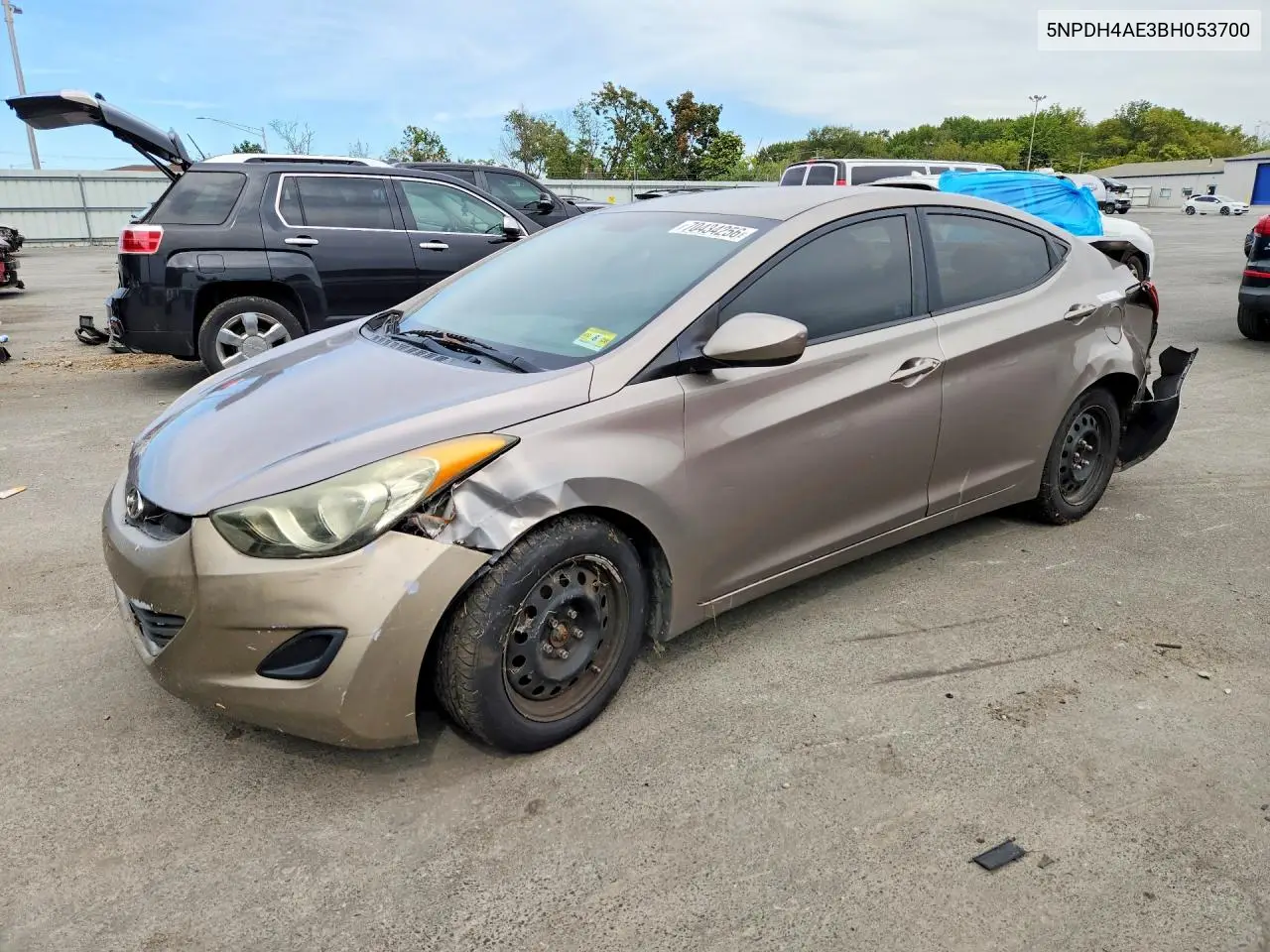 HYUNDAI ELANTRA 2011, VIN 5NPDH4AE3BH053700