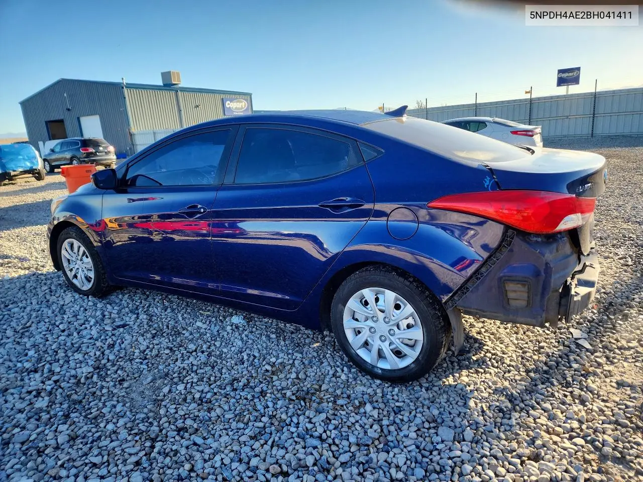 2011 HYUNDAI ELANTRA VIN 5NPDH4AE2BH041411 — фото 2