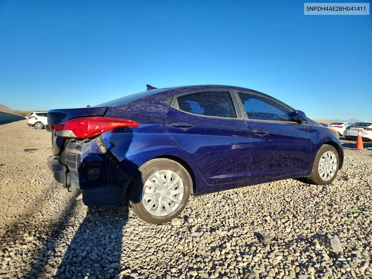 2011 HYUNDAI ELANTRA VIN 5NPDH4AE2BH041411 — фото 3