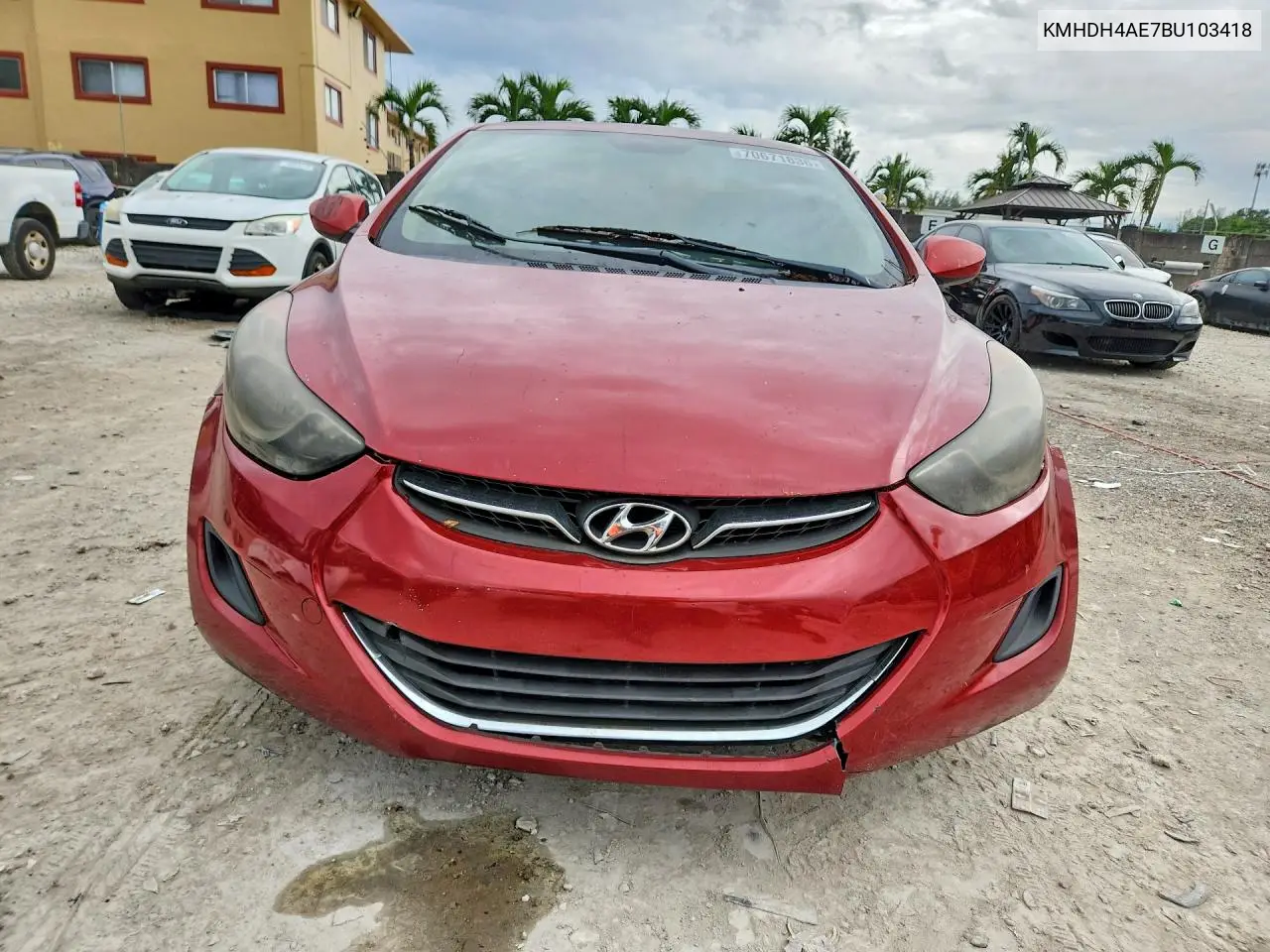 2011 HYUNDAI ELANTRA VIN KMHDH4AE7BU103418 — фото 5