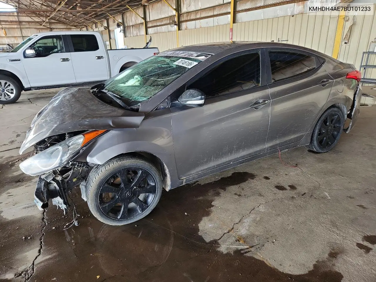 HYUNDAI ELANTRA 2011, VIN KMHDH4AE7BU101233