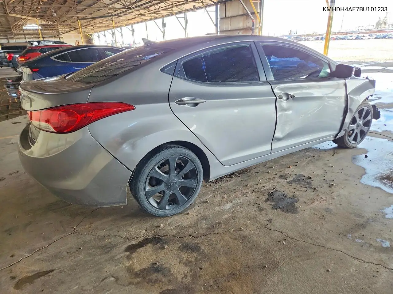 2011 HYUNDAI ELANTRA VIN KMHDH4AE7BU101233 — фото 3